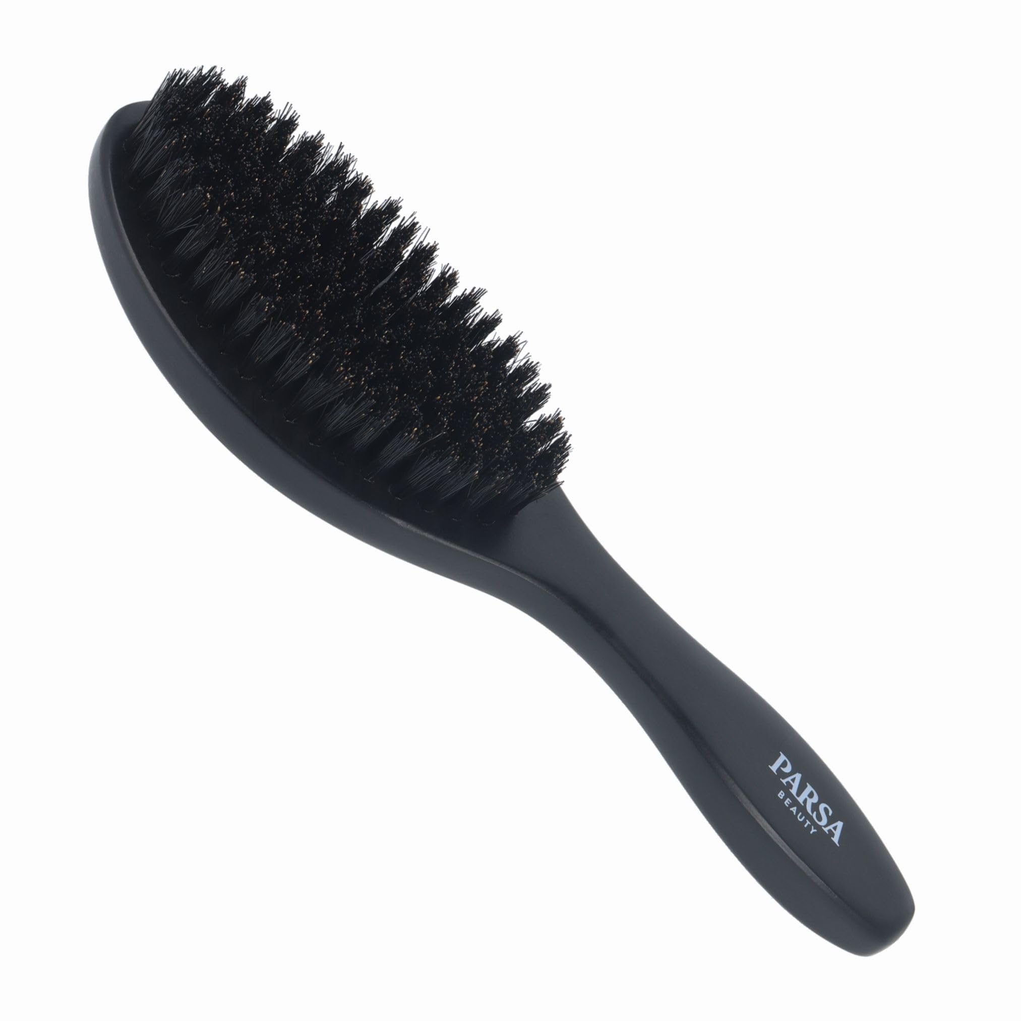 PARSA Beauty Sleek Bürste aus Birkenholz und Naturborsten – Haarbürste für Sleek-Look, Glanz & Styling von Babyhaaren