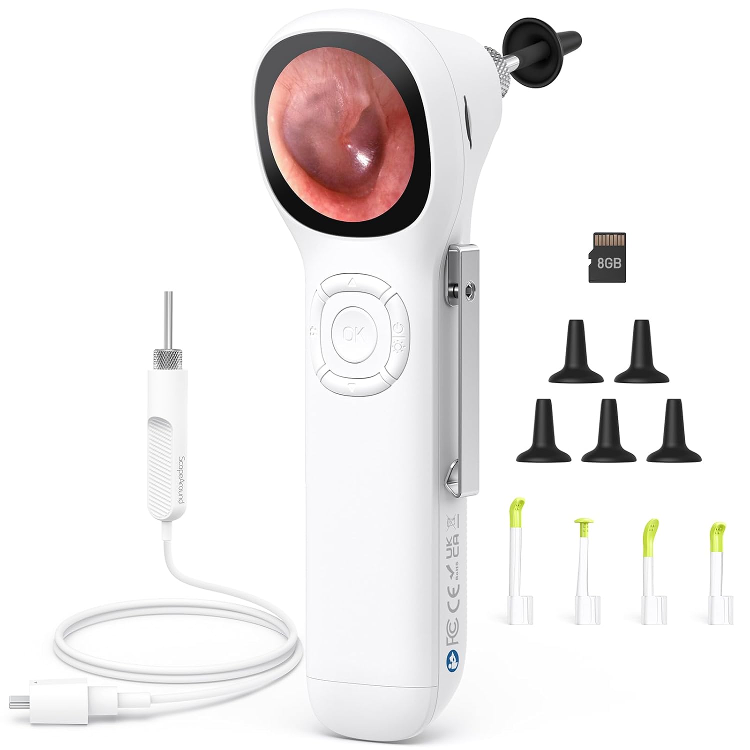 ScopeAround Digital Otoscope w/IPS Screen, 720p HD Smart Video Otoscope with Light, Ear Scope Otoscope with Camera Ear Wax... - Review, Price and Buying Guide