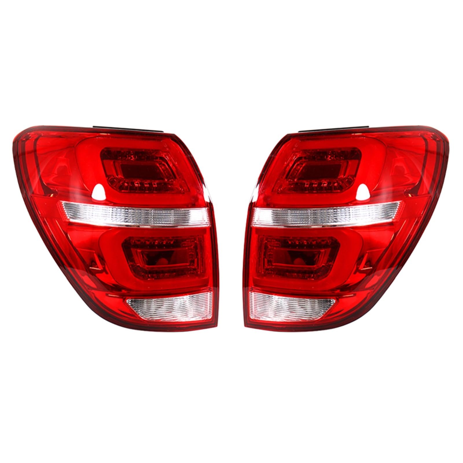 Piloto Trasero Para Chevrolet para Captiva 2008 2009 2010-2015 LED parachoques trasero luz trasera lámpara de freno de parada Pilotos Traseros (Color : LED Red Pair)