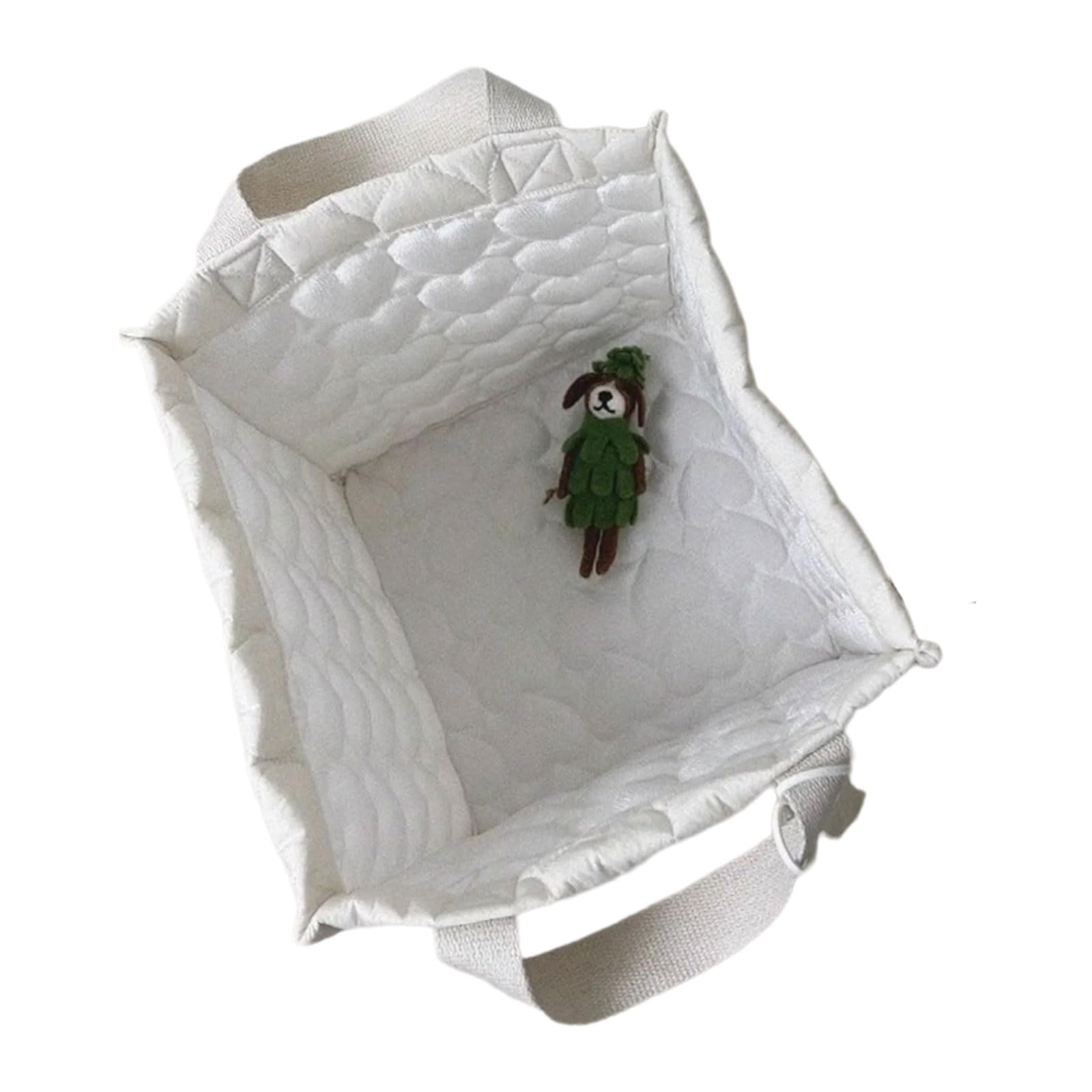 Elnwnnkc Multipurpose Cotton Fabric Storage Basket Home Organization for Keep Desktops Neat and Tidying in Various Setting Portable Storage Solution