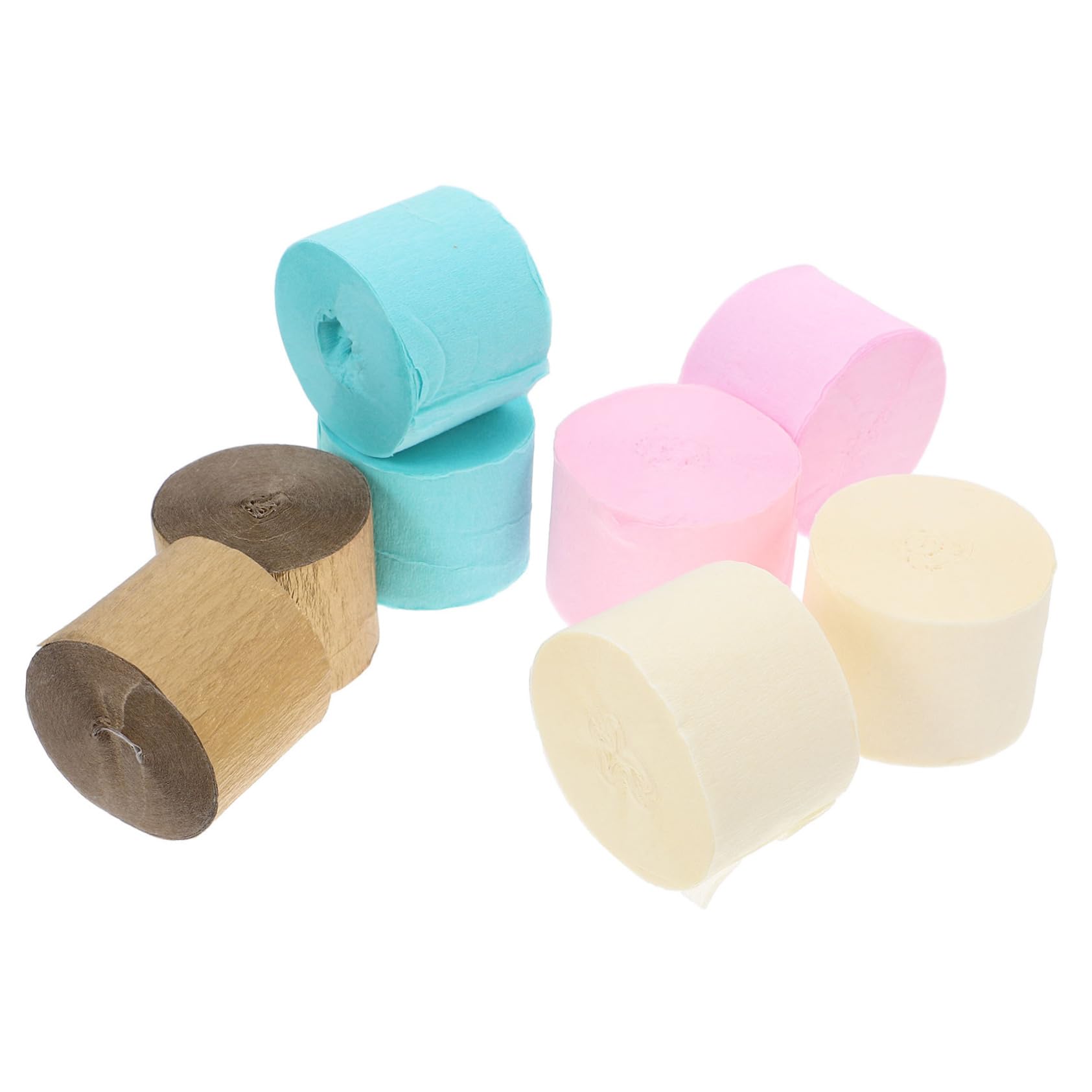 KOMBIUDA Vivid Crepe Paper Rolls Hanging Streamers for Birthday Decorations Wedding Backdrop