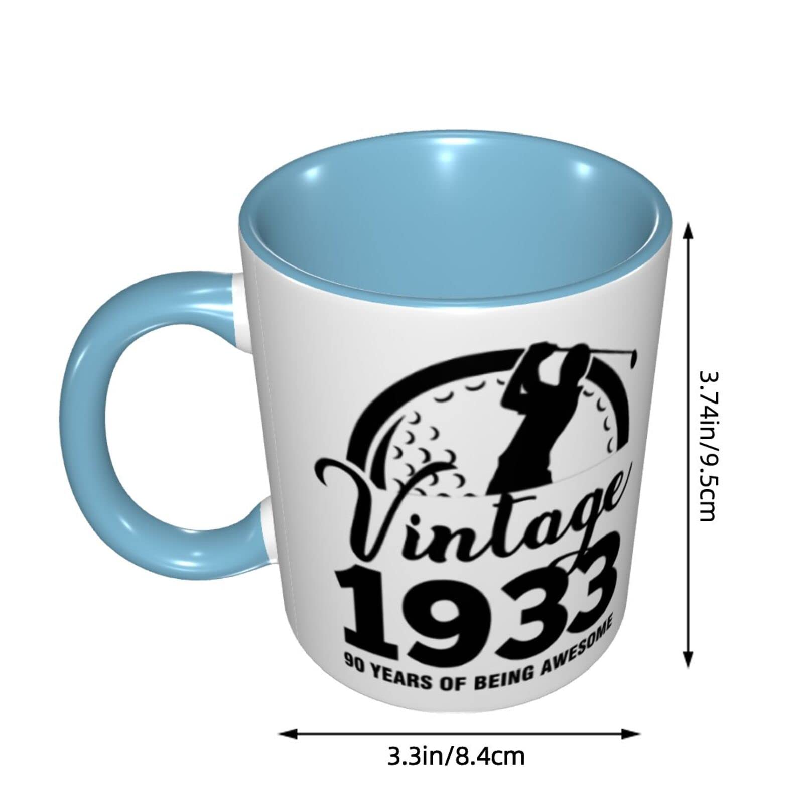 Amazon.com | LIDEPECA 90th Birthday Gifts For Women Men 90 Year Old Birthday  Gift Idea Gifts For 90 Year Old Woman Man Vintage 1933 Golf Golfer Coffee  Mug For Grandma Grandpa 11