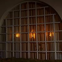 Vista 7 de Homemory 10 PCS LED Window Candles with Remote Timer, Battery Operated Flameless Taper Christmas Candles Light with Clips/Suction Cups, Flickering