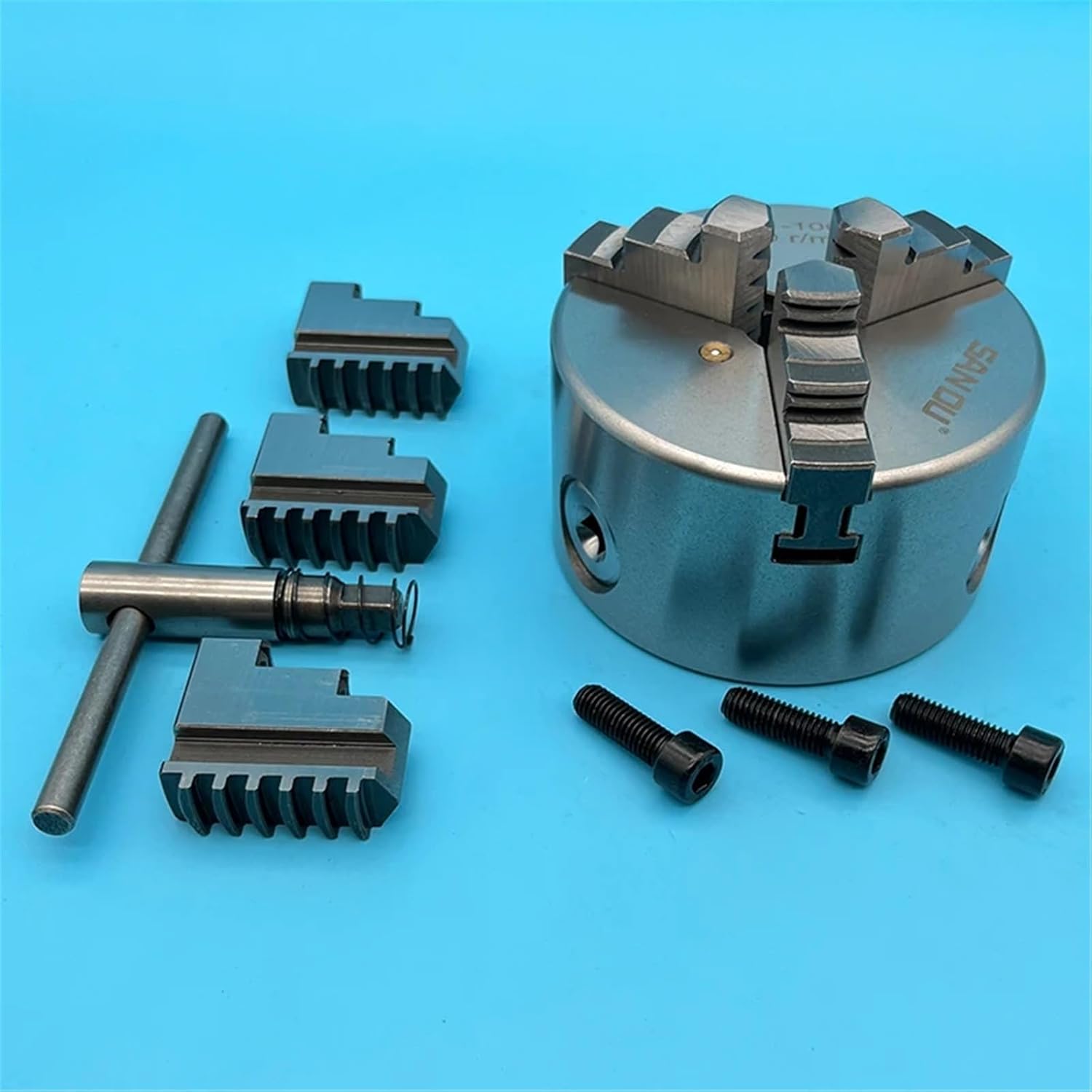 100MM Lathe Chuck Mini Metal Lathe Chuck K11-100 Mini 3 Jaw Self-Centering Chuck Manual Chuck