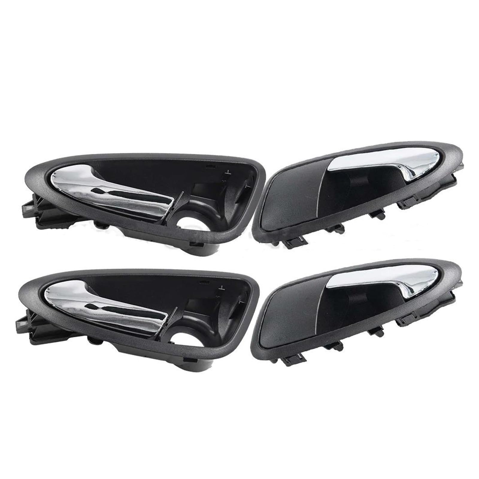 Euqixmr 1 Set Interior Door Handle 6J0837113a 6J1837113a Left Right Inner Door Handles Car Interior For Seat For Ibiza 2009-2012 Gw