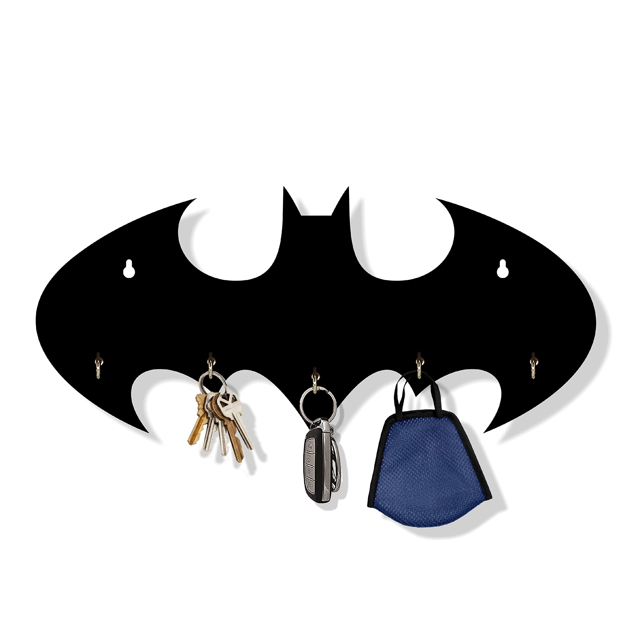 AD INFINITUM® Designer Wooden Key Holders for Home, Office etc. (Batman)-image-6