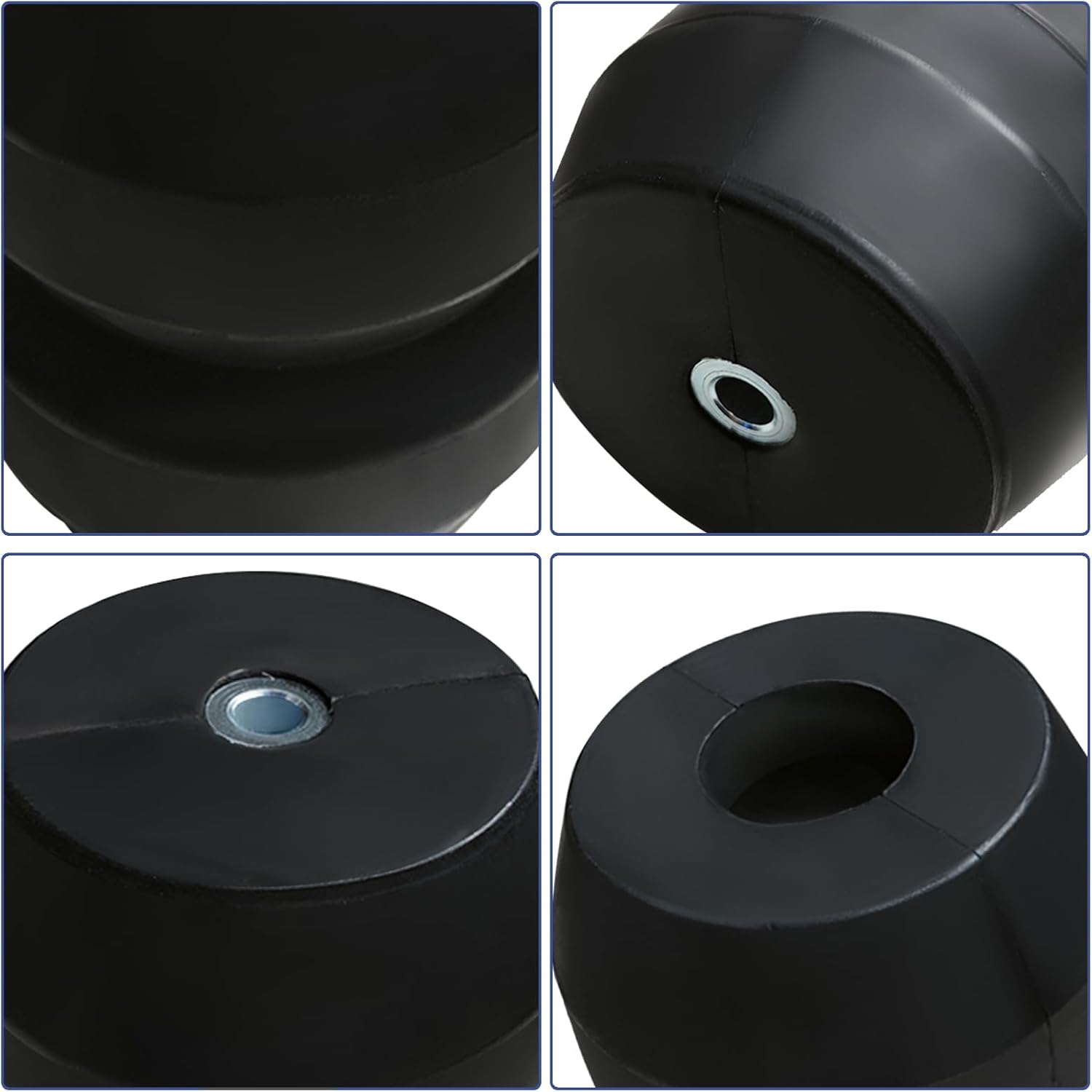 Rear Rubber Bushing Suspension Kit Compatible with 1999-2010 Chevy Silverado GMC Sierra 1500HD 2500 pickup trucks OEM GMRCK25S Bump Rubber Stop System Enhancement System
