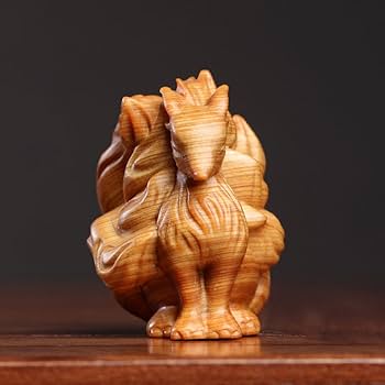 金色の能面 木彫り 手彫り 野干(やかん) 妖狐 金色の能面 木彫り 手彫り 野干(やかん) 妖狐 金色の能面 木彫り