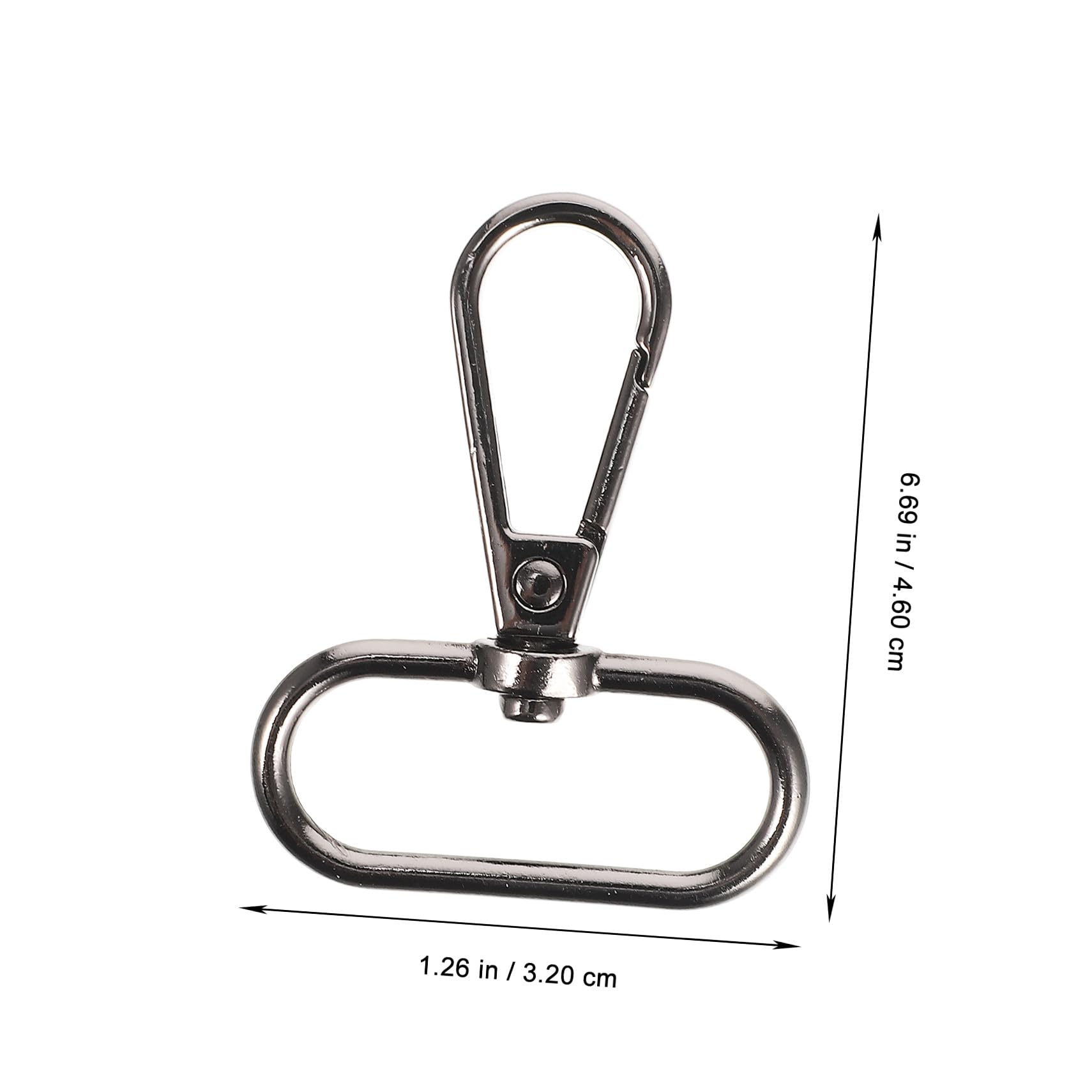 VILLCASE 45piezas Dragonera Giratoria Para Manualidades Ganchos De Lobster Clasp Para Llaveros y Proyectos De Joyería