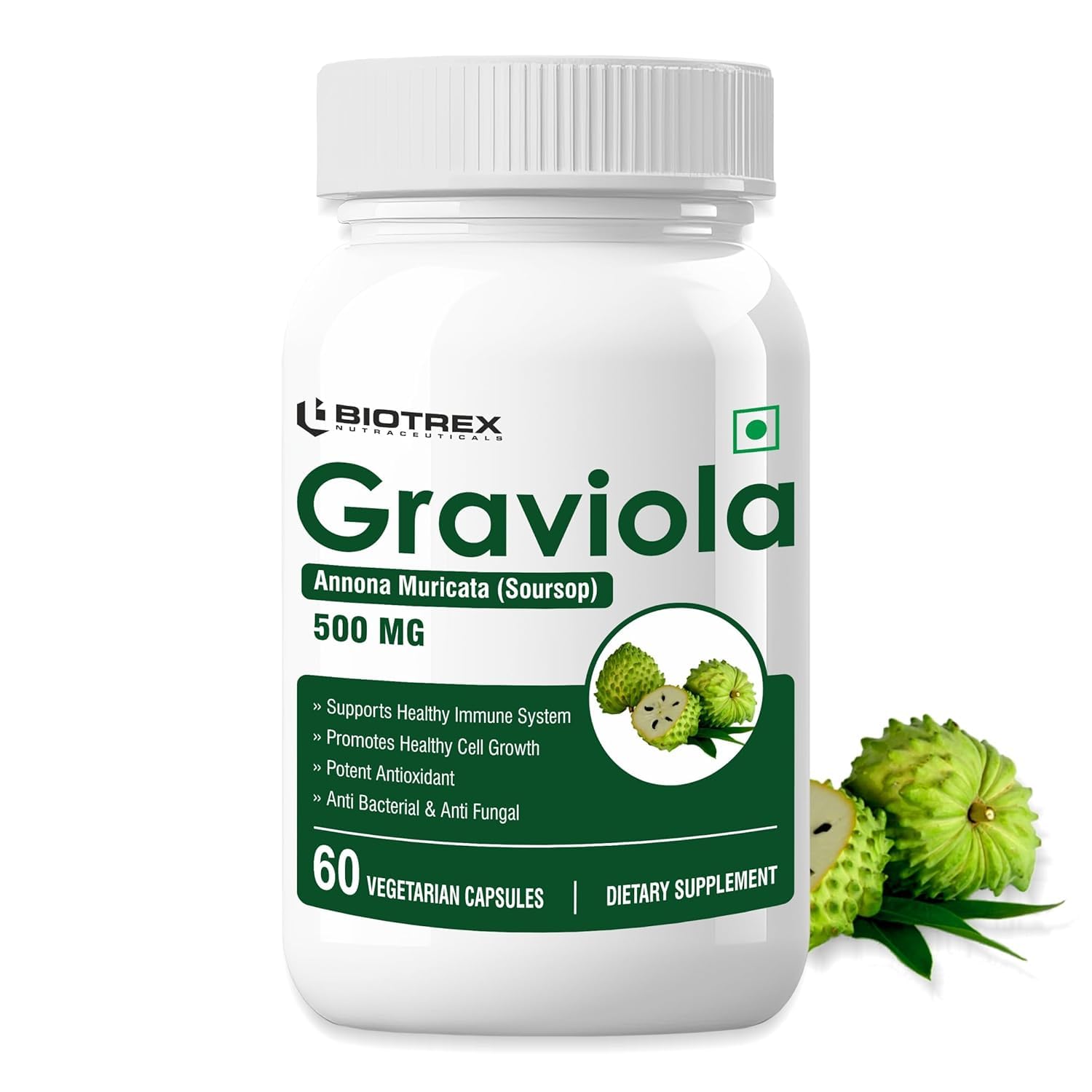 Graviola 500mg - 60 Veg Capsules