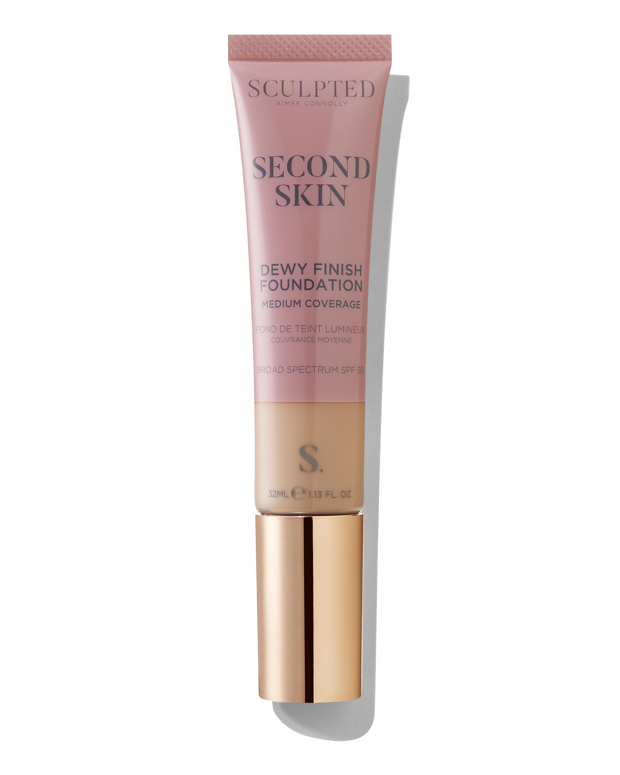 Sponsored Ad – Second Skin Dewy Liquid Face Foundation from Sculpted by Aimee - 32ml Buildable, Medium Coverage Foundation with Dewy Finish, Hyaluronic Acid, Collagen Boosting Formula, SPF 50, (Light Beige 3.9)