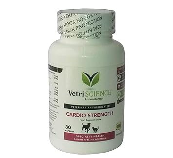 Vetri-Science Cardio Strength (30 Tablets) for Dogs and Cats by Jolly and Cutie Pets (Pack of 1)