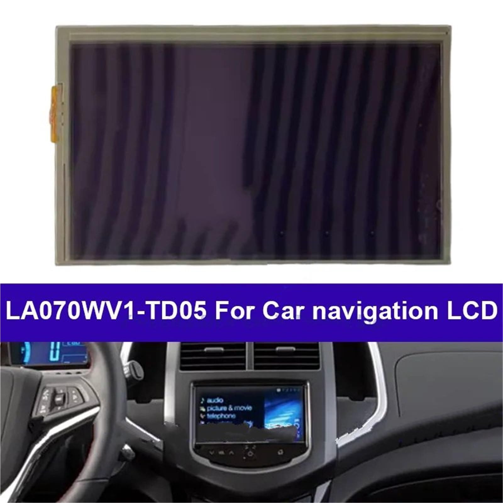 écran LCD du tableau de bord de la voiture Pour Chevrolet Sonic 2014 compteur de vitesse numérique
