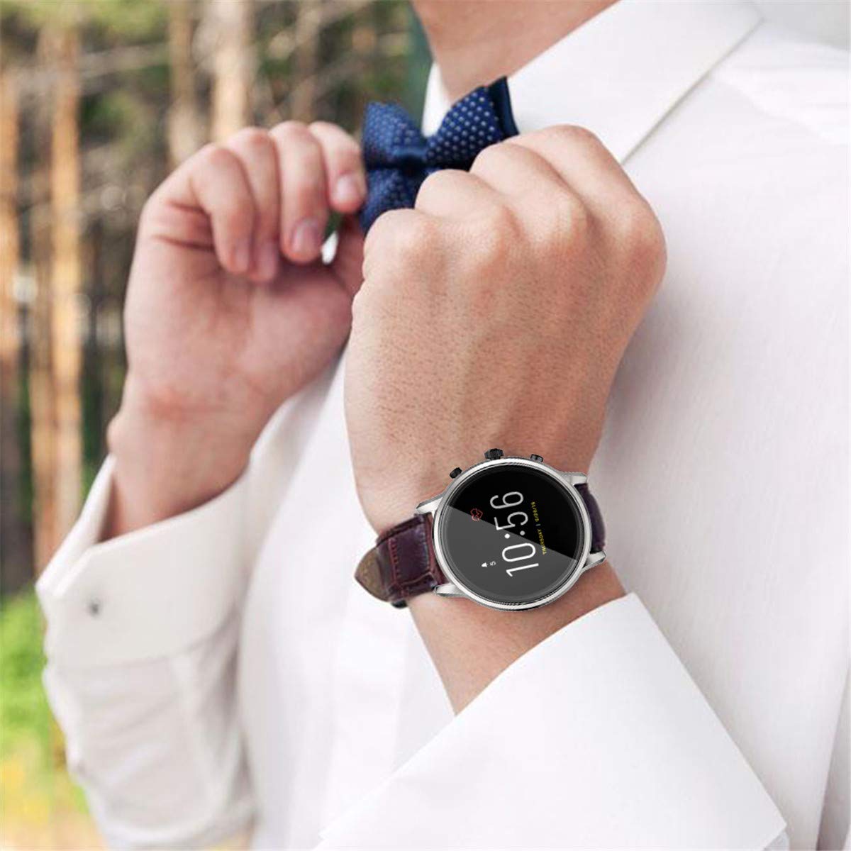 Custodia Protettiva Per Fossil Gen 5 Smartwatch - Copertura In TPU, Anti-Graffio, Nero - Foto 10