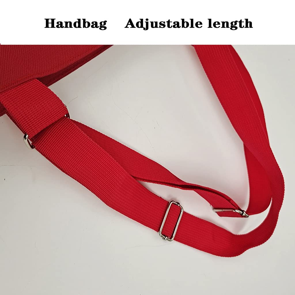 Bolsa de la compra plegable con ruedas – Bolsa reutilizable para el mercado de comestibles y el hogar, carrito rojo para un fácil transporte y almacenamiento