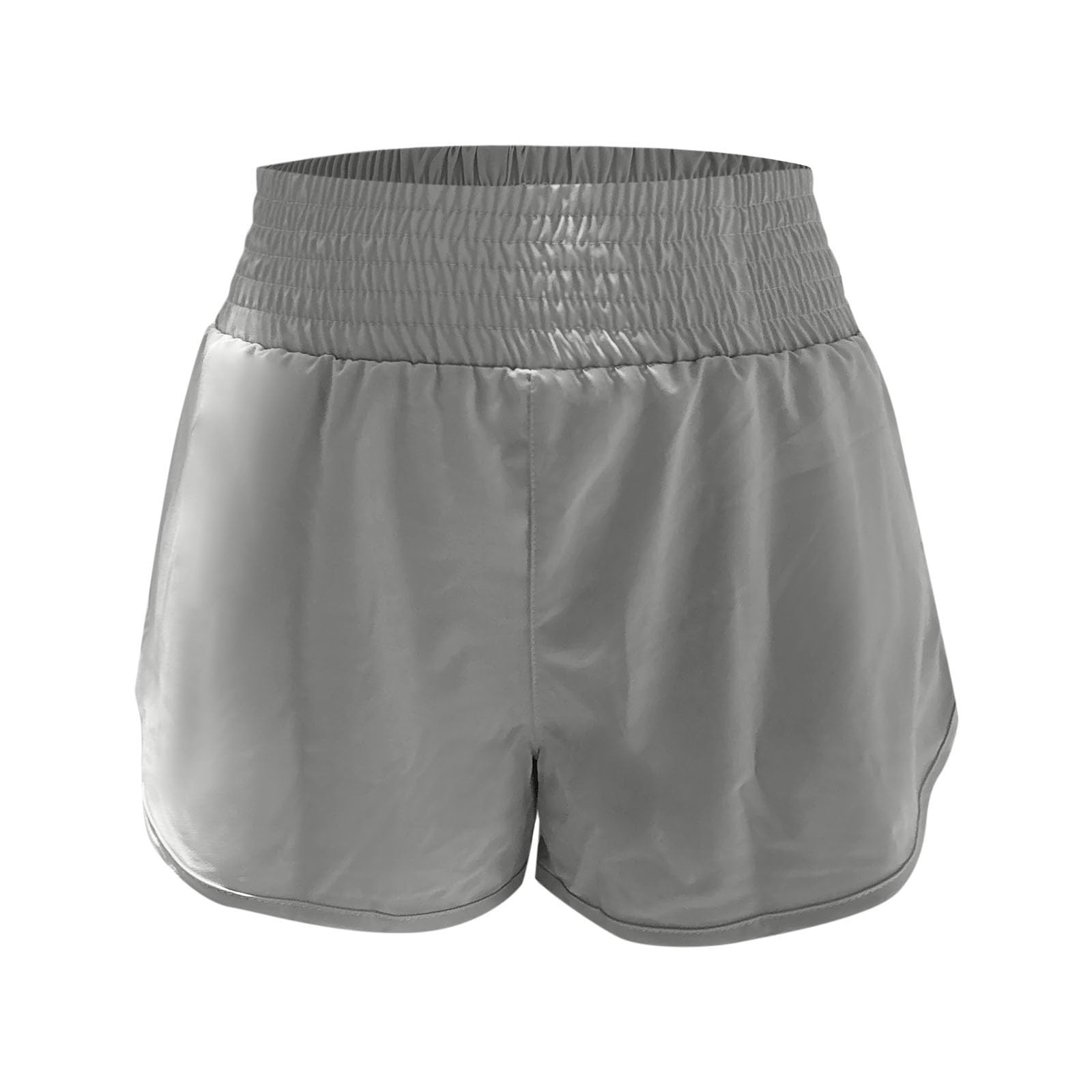 Pantalones Cortos Yoga Cintura Alta con Forro, Transpirables Secado rápido para Gimnasio y Uso General, Mujer, Tejido elástico, cómodos funcionales, Bolsillo