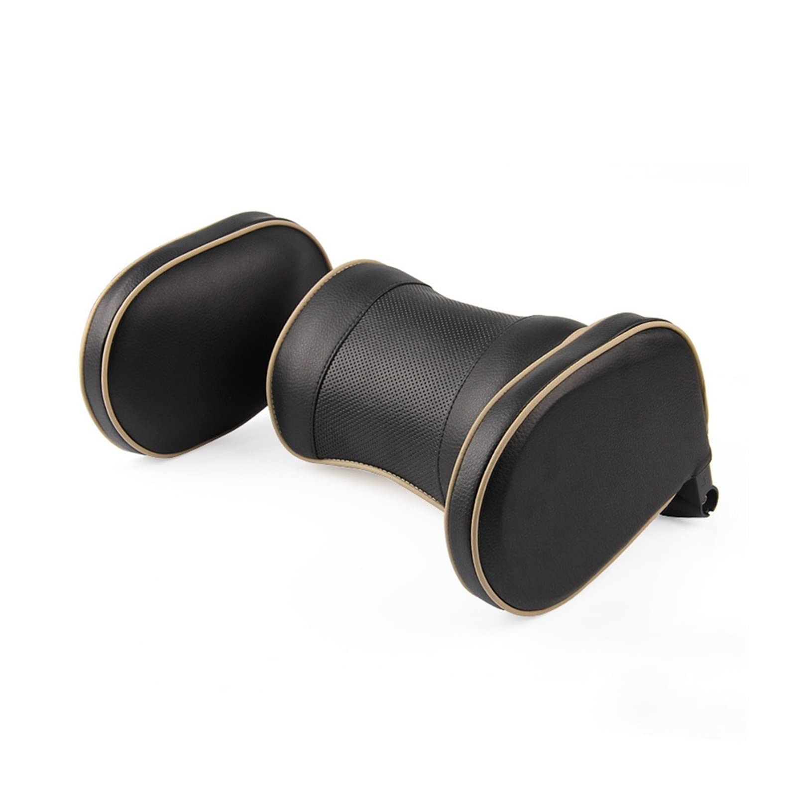 Voiture Cou Appui-tête Dossier Coussin Support de siège Appui-tête Siège Dossier Oreiller Cou Voyage Coussin de Couchage Enfant Adulte (Color : Black Side Pillow)