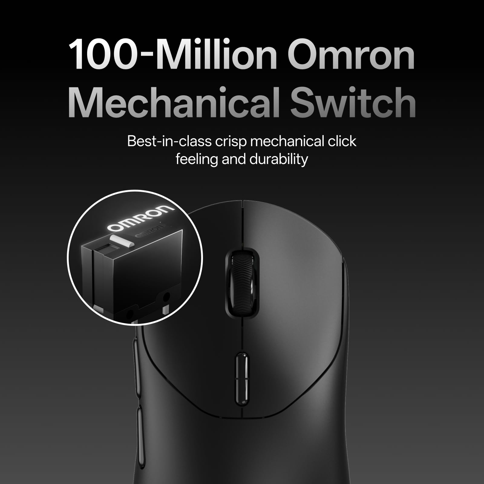 Rapoo VT2 - Ratón inalámbrico para juegos, verdadera tasa de sondeo inalámbrica 8K, 53 g ligero, hasta 500 horas de batería, Nordic nRF54L15 MCU, interruptor mecánico de 100 millones, 10 botones