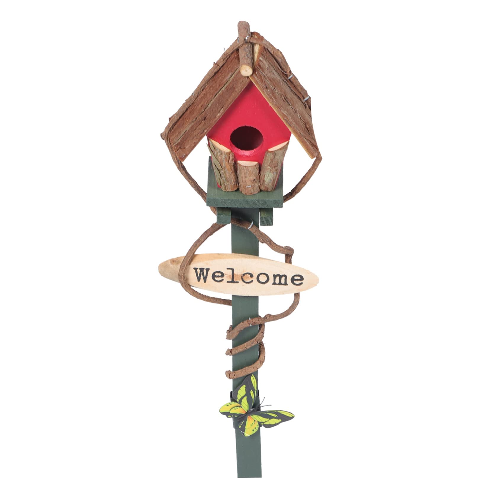 Toyvian Nichoir Décoratif pour Jardin Extérieur Support Piquet Nichoirs de Jardin Nid Oiseau Décoration pour Parc ou Balcon Couleur Aléatoire