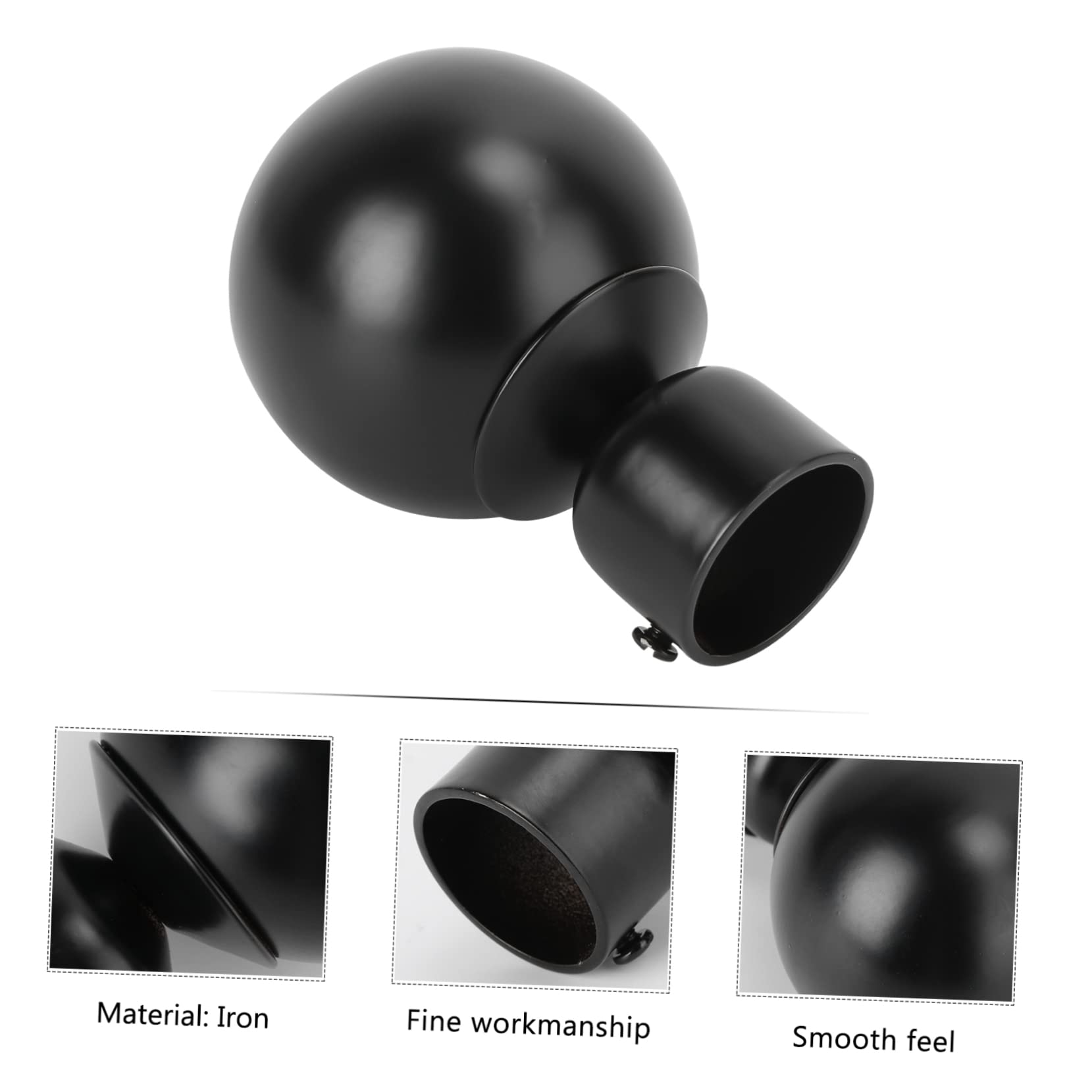 Endstücke für Gardinenstangen, 2 Stück römische Stange, dekorativer Kopf, Anmut, Dekoration, Verdunkelungsvorhänge, Wohnaccessoires, Wohnungsdekoration, dekorative Endkappe, Vorhang, Endstücke, Vorhan