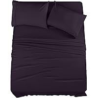 Utopia Bedding Set di lenzuola Queen - 4 pezzi, in microfibra spazzolata