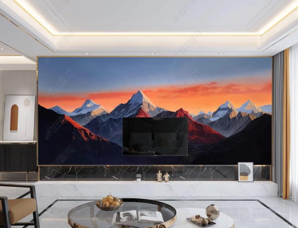 Poster géant Annapurna II pour créer une ambiance évasion dans un restaurant ou salon