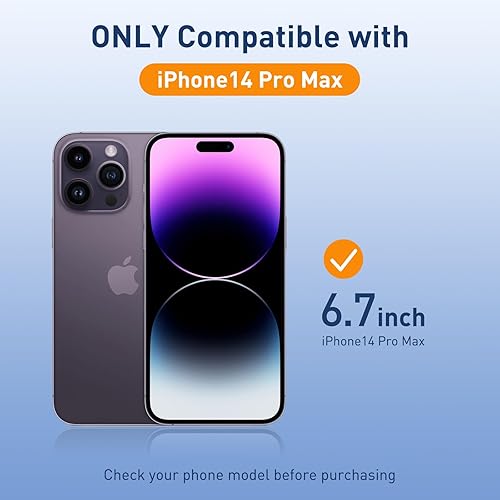 Miniatura 8 de Kit de alineación automática protector de pantalla para iPhone 14 Pro Max, luz azul, 6.7 pulgadas, cobertura completa, compatible con isla dinámica,