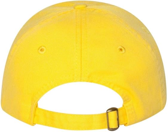 Valucap - Adult Bio-Washed Classic Dad Hat - VC300A - Adjustable - Neon Yellow
