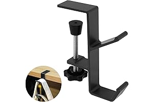 2pcs Desk Mount Holder Hook: Stylish Storage Solution