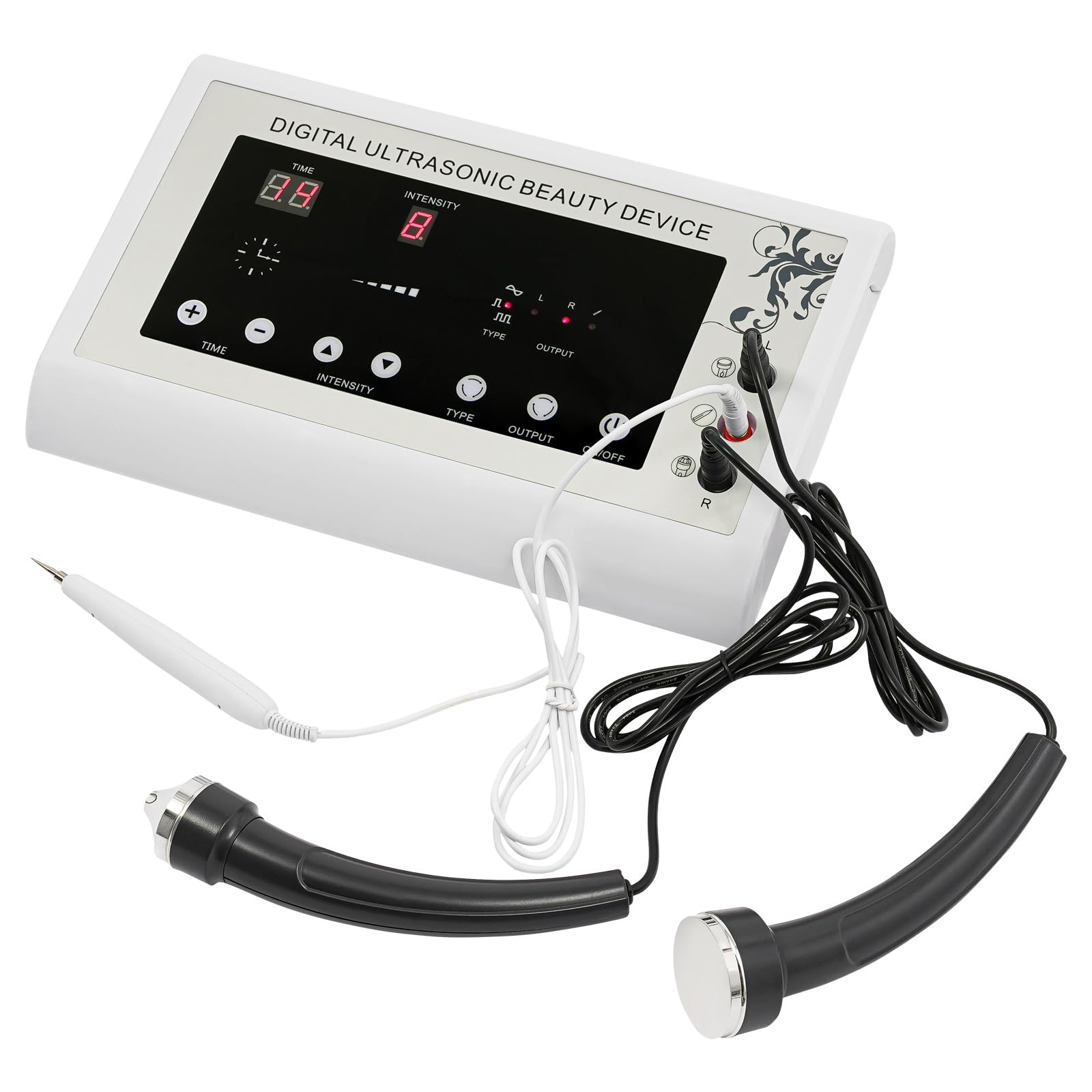 Instrumento de belleza ultrasónico, masajeador facial, limpiador de poros facial para pecas, arrugas, lifting piel, alisado
