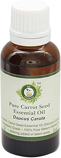 R V Essential Pure Carrot Seed Essential Oil 100ml (3.38oz)- Daucus Carota (100% Pure and Natural Therapeutic Grade)