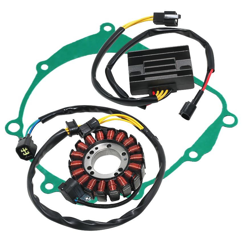 Stator Coil Rectifier Stator Gasket for Suzuki DRZ400 DR-Z400 2000-2004 for Suzuki DRZ400 DR-Z400E 2000-2007/2009 for Suzuki DRZ400 DR-Z400S 2000-2019 for Suzuki DRZ400 DR-Z400SM 2005-2019