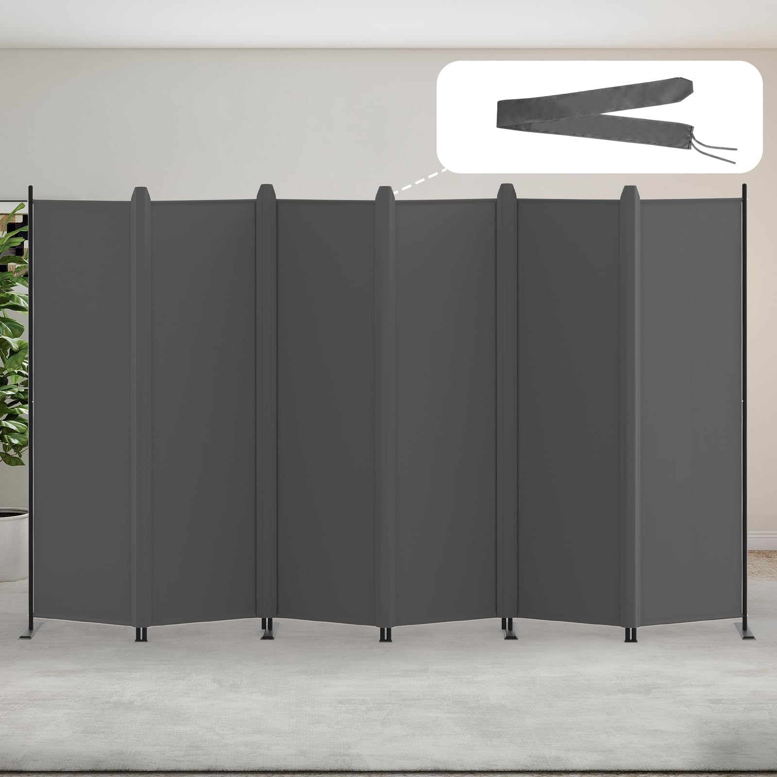 Amazon｜Kokorona パーテーション 間仕切り 6連 カバーストリップ付き