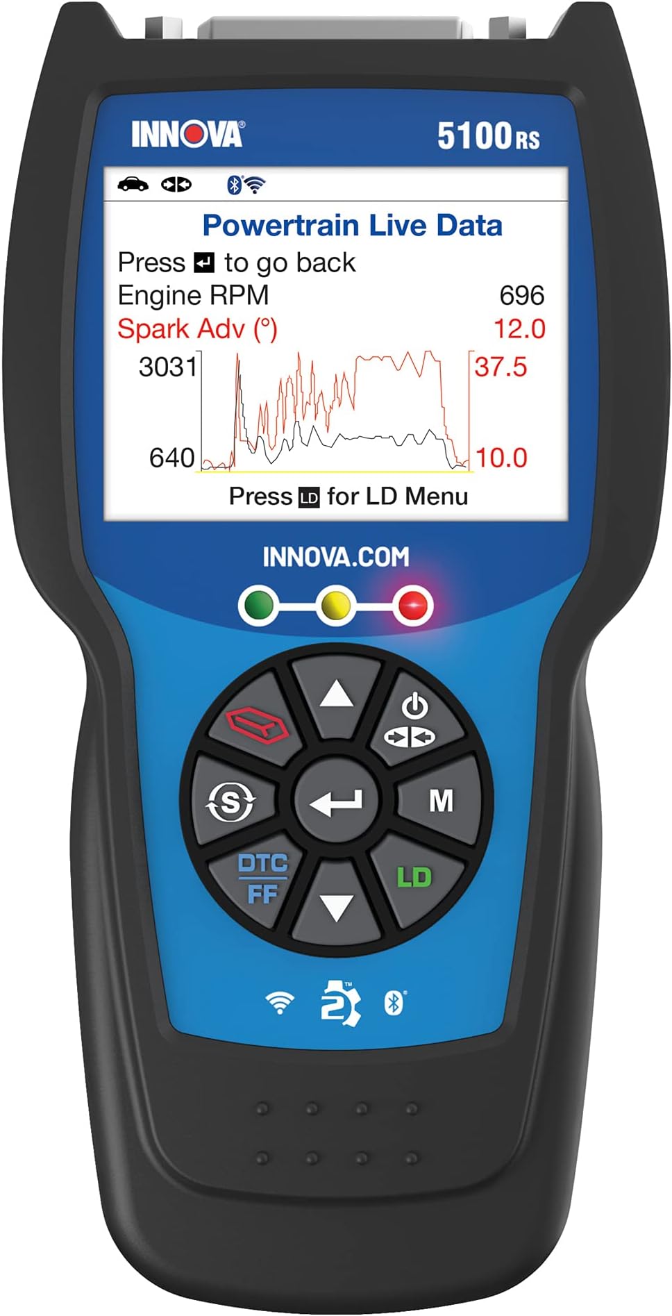 Innova 5100 Pro CarScan Code Reader / Scan Tool with Network Scan, Live Data & Bluetooth