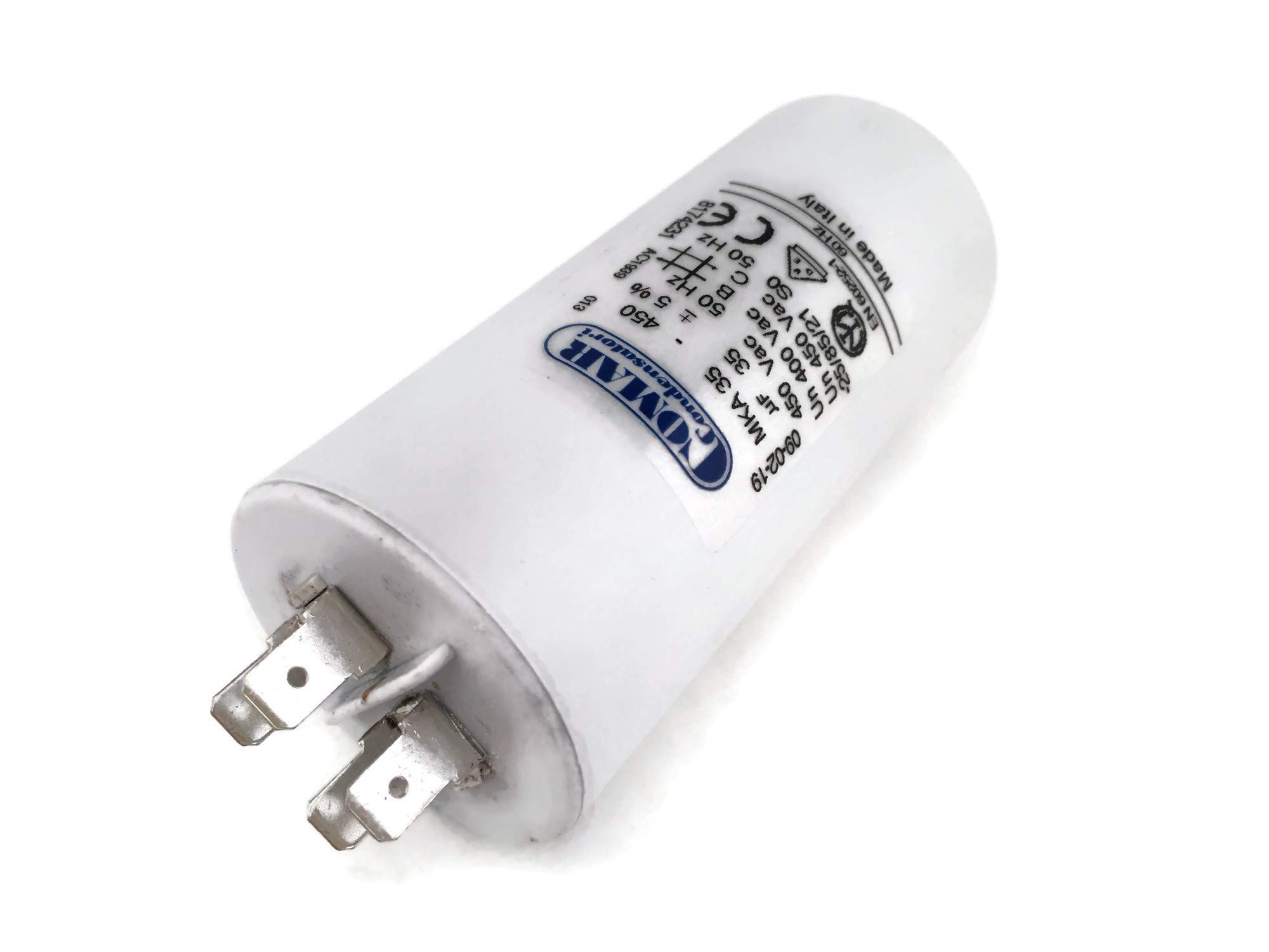 fabriqué en Italie Moteur Electrolytic Comar à condensateur 35uf Condensateur Mk35uf 33.25uf ~ 36.75uf 34uf 36uf 450 V Vac