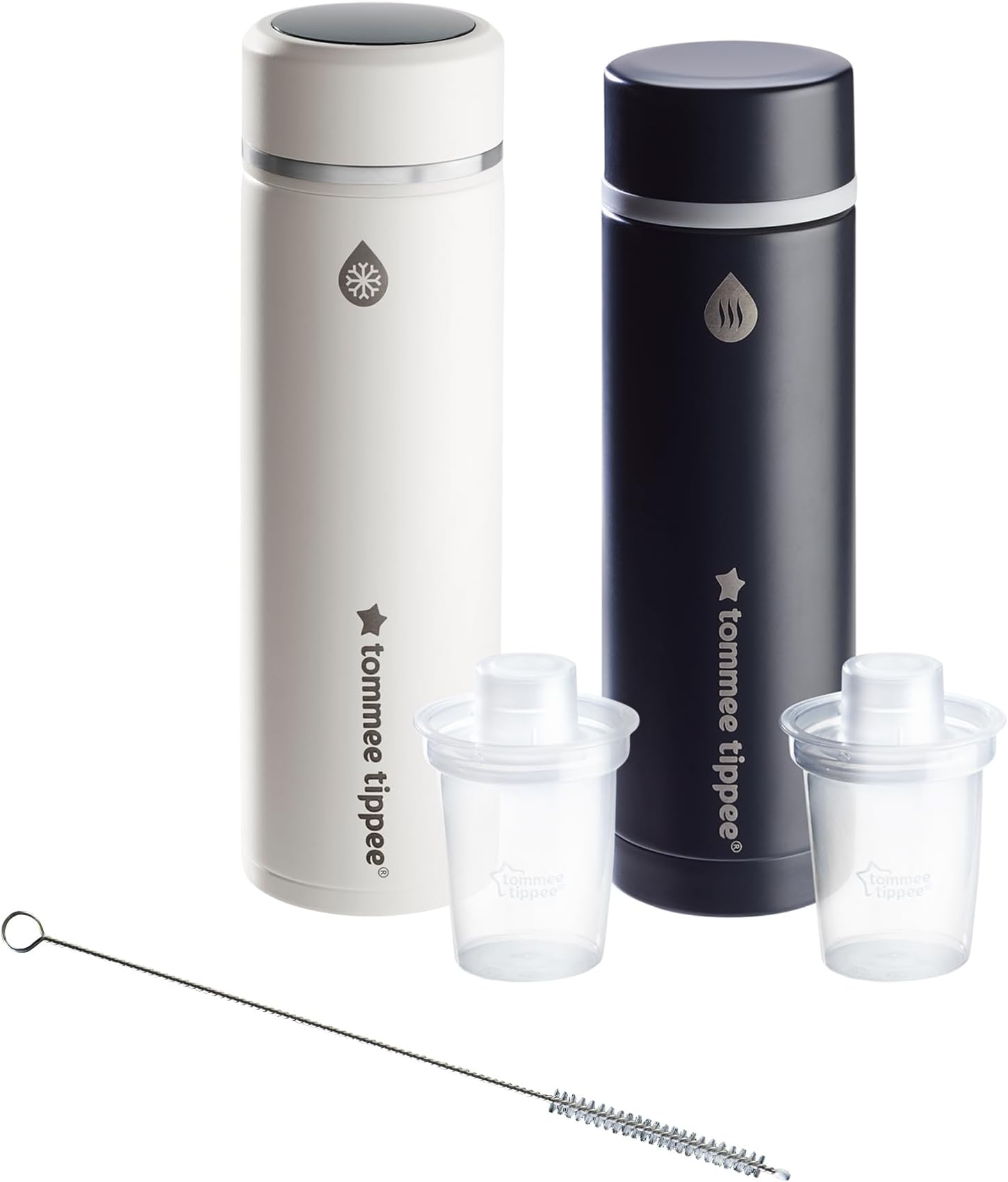 PrepGo Formula Feed Maker Set, Portable Hot and Cool Flasks with LED Digital Temperature Display, Travel Friendly Bottle Preparation in 2 Minutes