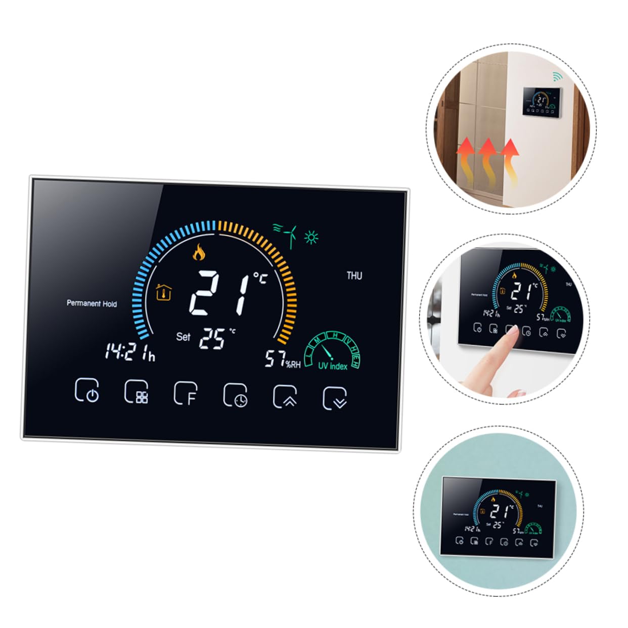 OSALADI Termostato Intelligente Con Design Moderno Per La Casa Regolatore Di Temperatura Intelligente