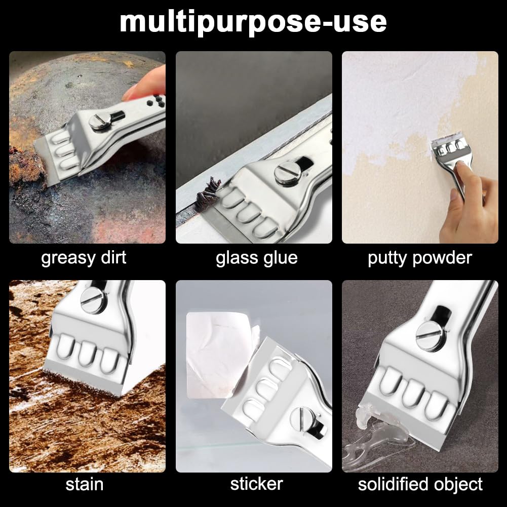 Flintronic Raschietto Vetroceramica, 1 PCS Acciaio Inossidabile - Foto 8