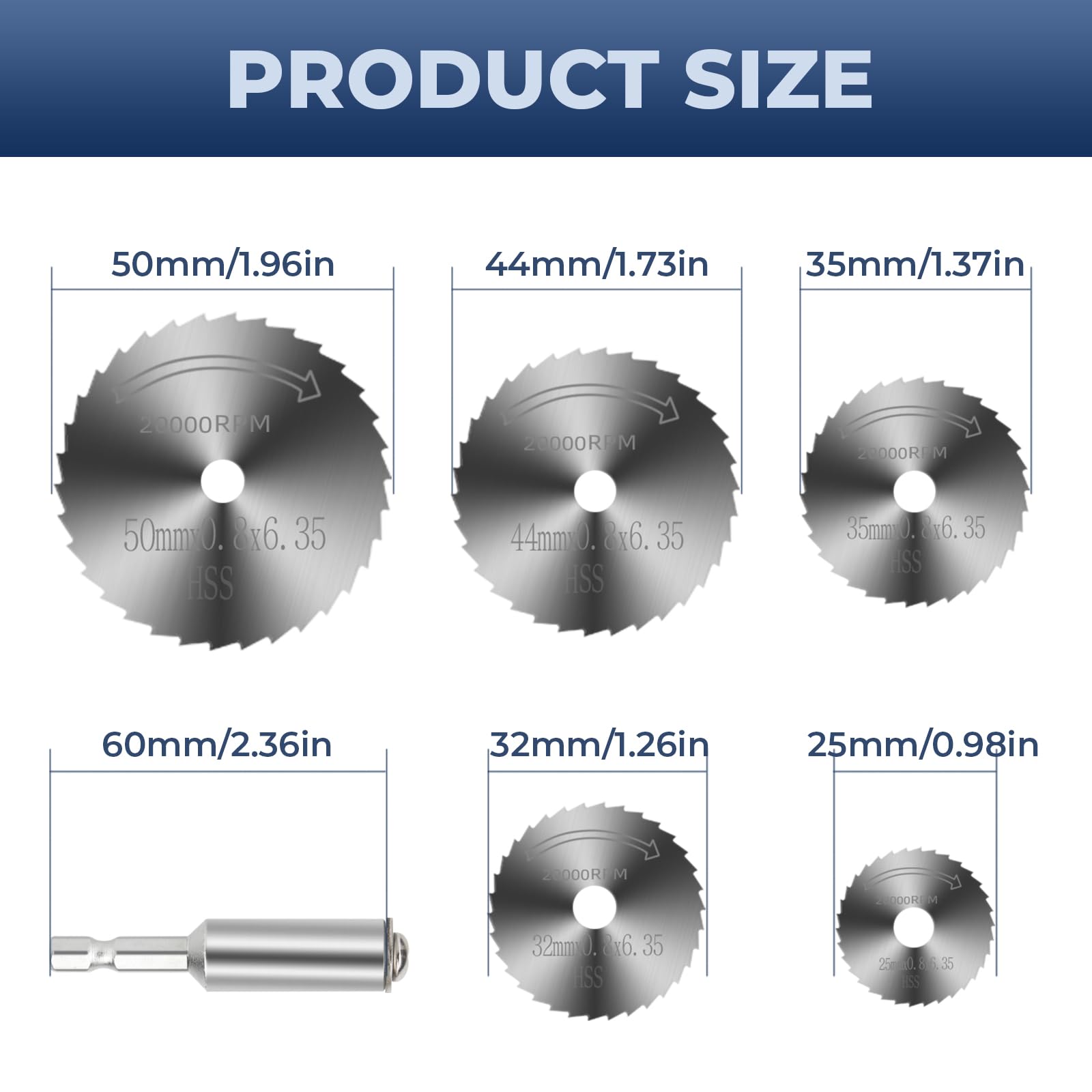 8Pcs Rotary Drill Saw Blades, Circular Saw Blades, Plunge Saw Blade - Image 2