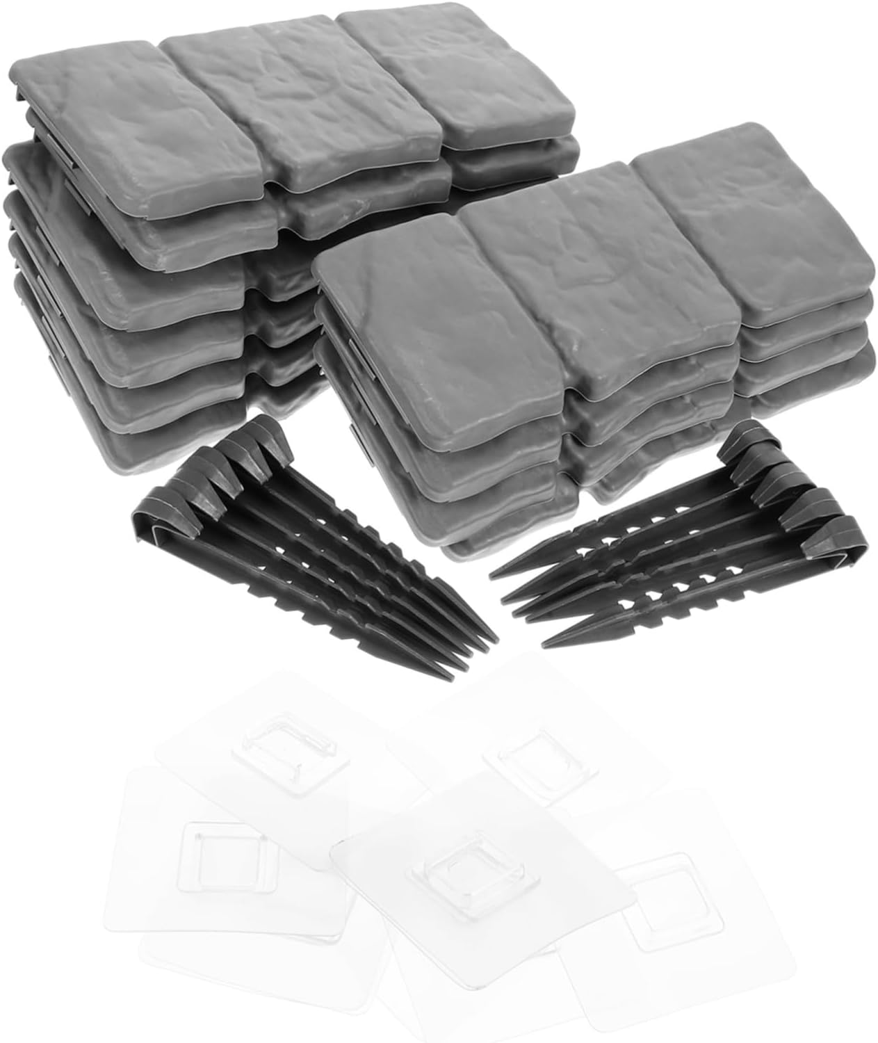 Balacoo 1 Set Small Fence Plastic Garden Fence Garden