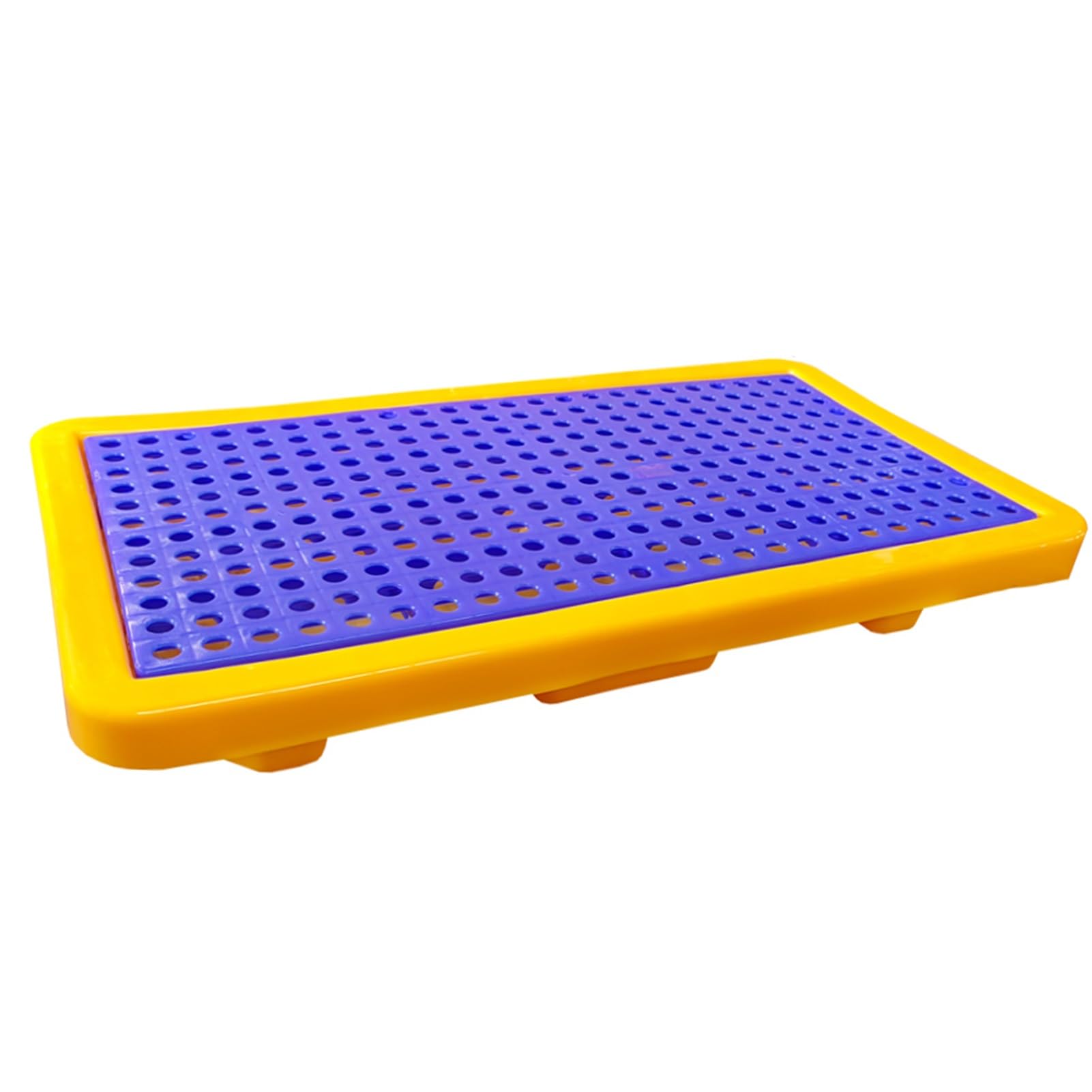 SGKOMN Spill-Proof Tray Oil Tank Spill Tray,Spill Platform, Stackable Modular Platform, Spill-Proof Tray with Flat Top Grating, Polyethylene Spill Containment Pallet, Factory Work