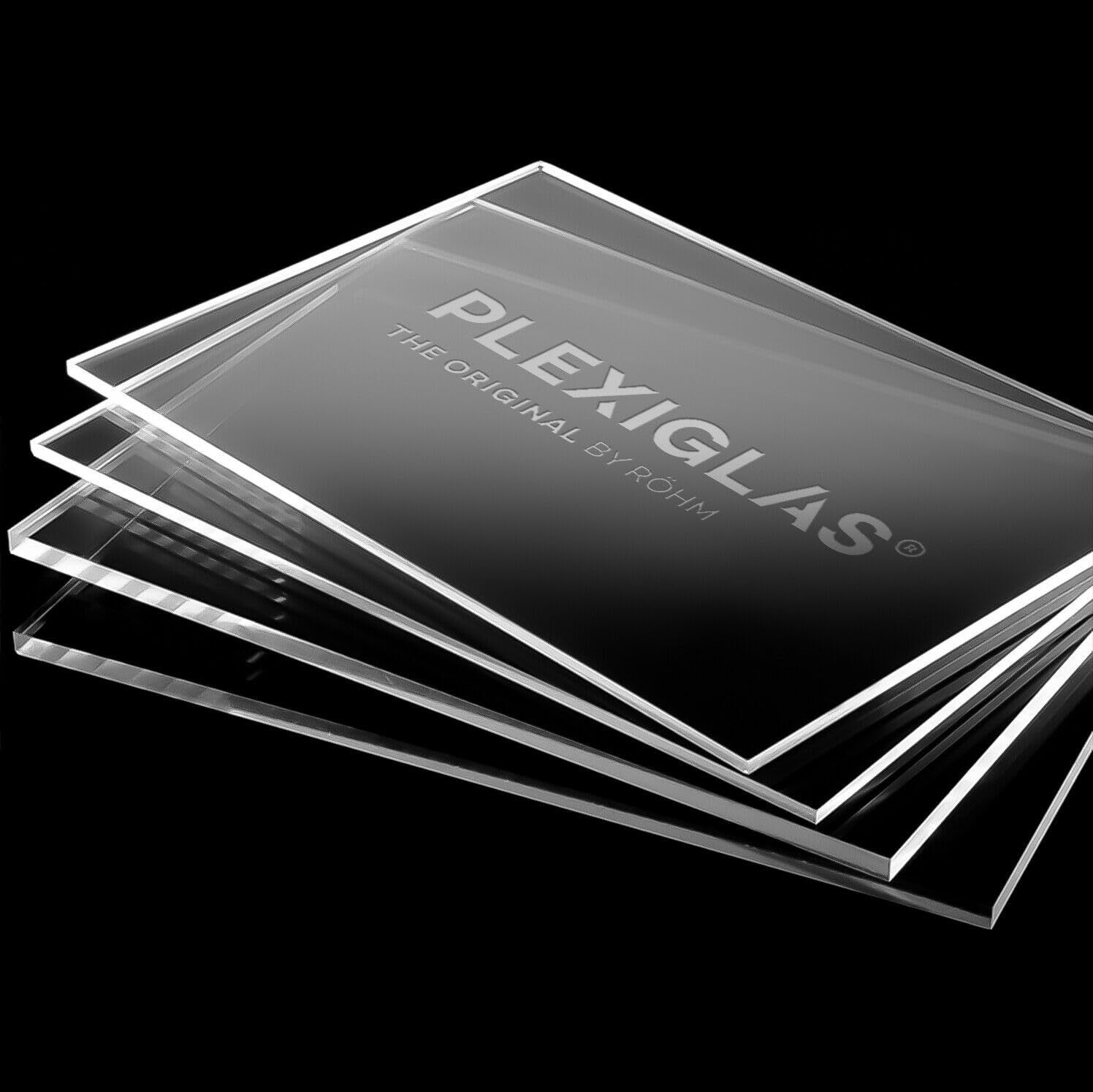 AtHaus® Plaque en verre acrylique transparent - PMMA XT - 2-12 mm - découpe sur mesure CNC - panneau plastique rigide clair - tailles personnalisables (5 mm, 600 x 500 mm)