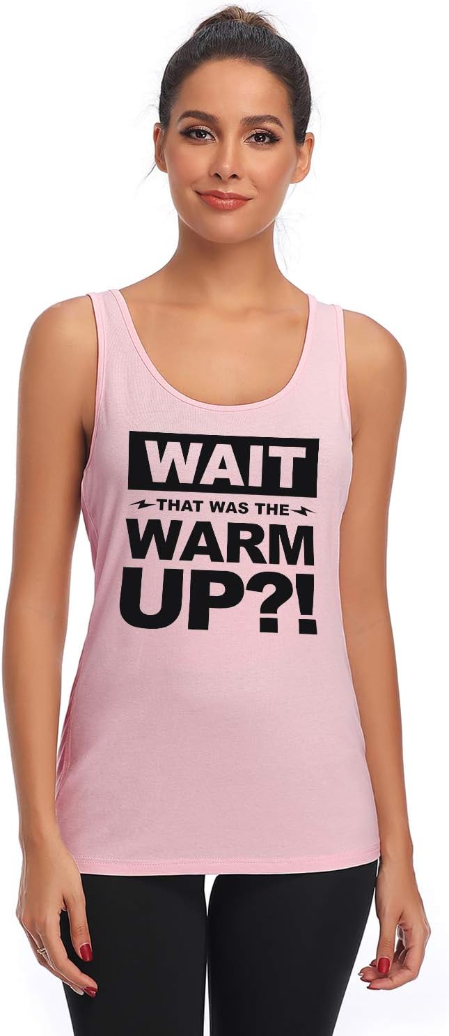 FANNOO Workout Tank Tops for Women-Womens Funny Saying Fitness Gym Racerback Sleeveless Shirts - Image 4