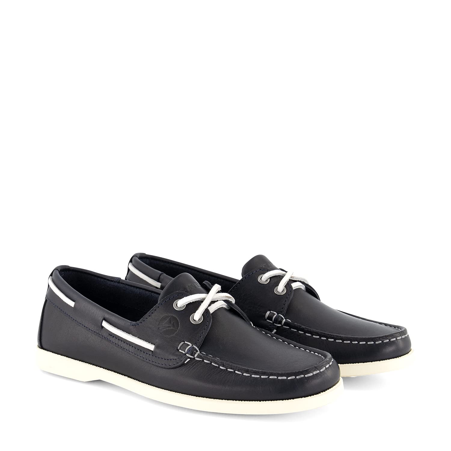 Travelin' Damen Exmouth Lady Slip On Nautical Leder Sommerschuhe - Blau