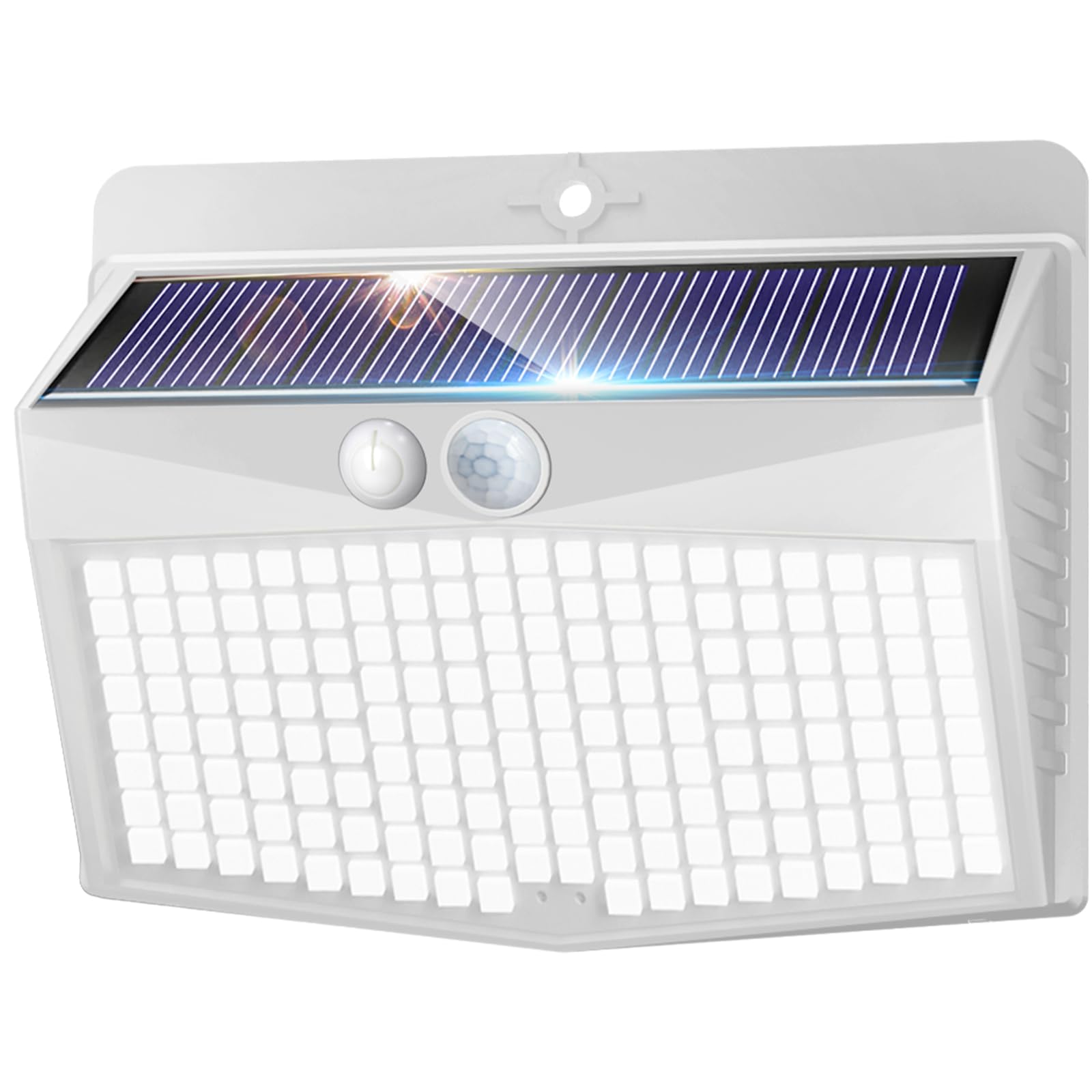 nipify Luz Solar Exterior,3 Modos / 2 Paquete Focos Solares Exterio con Sensor de Movimiento, Impermeable lampara solar exterior para Jardin, Patio, Calle, Patio, Caminos — view 7