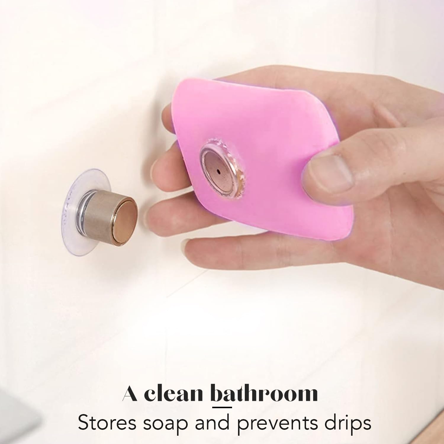 Set of 5 Magnetic Soap Holders with Suction Cup, 5 Soap Holders, 5 Soap Holders - Image 4