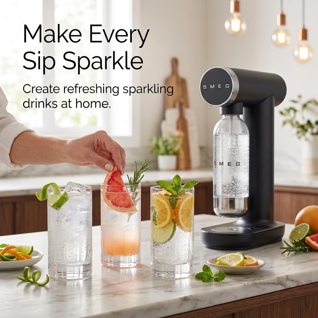Amazon | SMEG ソーダメーカー – キッチンカウンター用スパークリング