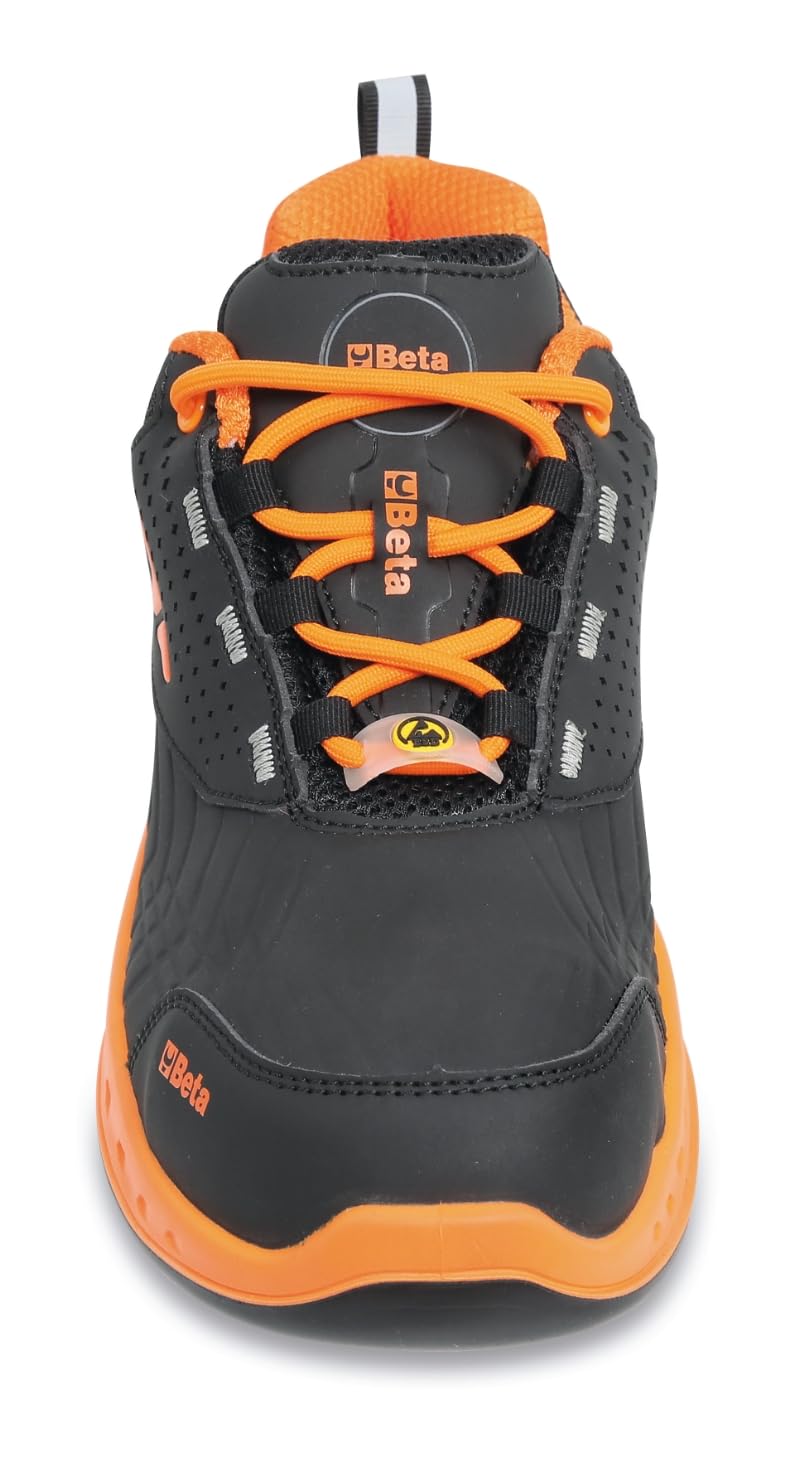 BETA 7275N, Zapatos de Seguridad FitEVOLUTION en Microfibra Hidrorrepelente, Zapatos de Trabajo Antiperforación con Soporte de Estabilidad en el Talón, Talla EU 43, 600g