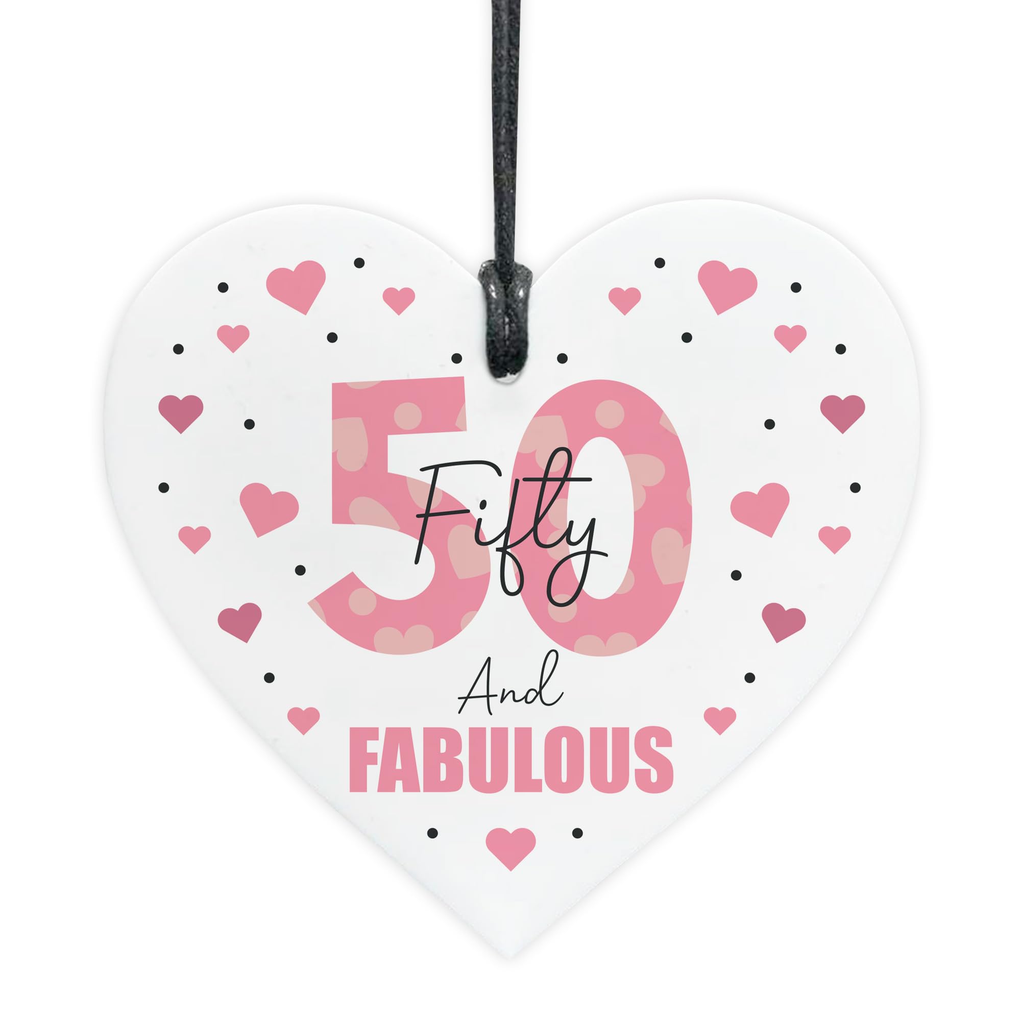 Red Ocean Funny 50th Birthday Gift For Women 50 And Fabulous Gifts For 50th Birthday Mum Daughter Sister Auntie Best Friend Decoration Present Women