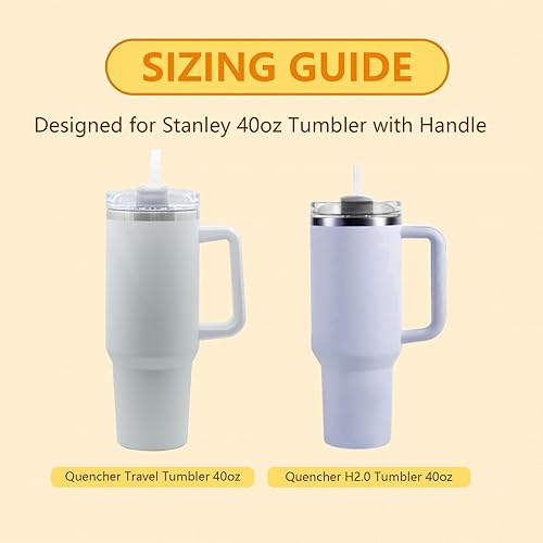 Miniatura 3 de PUFAMET Cuenco de aperitivos para vaso Stanley de 40 onzas con asa, bandeja reutilizable para aperitivos Stanley Cup de 40 onzas, bandeja de